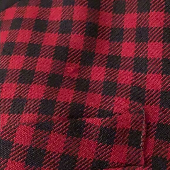 Vtg 80s Gloria Vanderbilt black & red Buffalo checked jacket - Picture 5 of 8